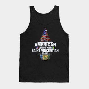 Christmas Tree  American Grown With Saint Vincentian Roots - Gift for Saint Vincentian From St Vincent And The Grenadines Tank Top